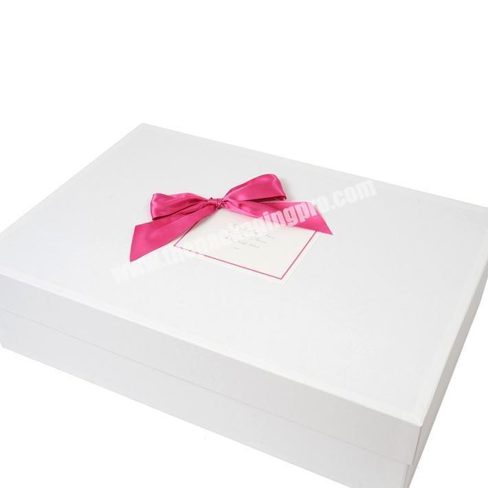 Custom cardboard wedding dress packaging paper gift box manufacturer