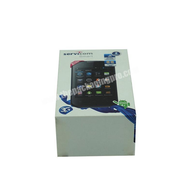 Custom Cell Phone Case Paper Packaging Box CMYK printing logo gift box