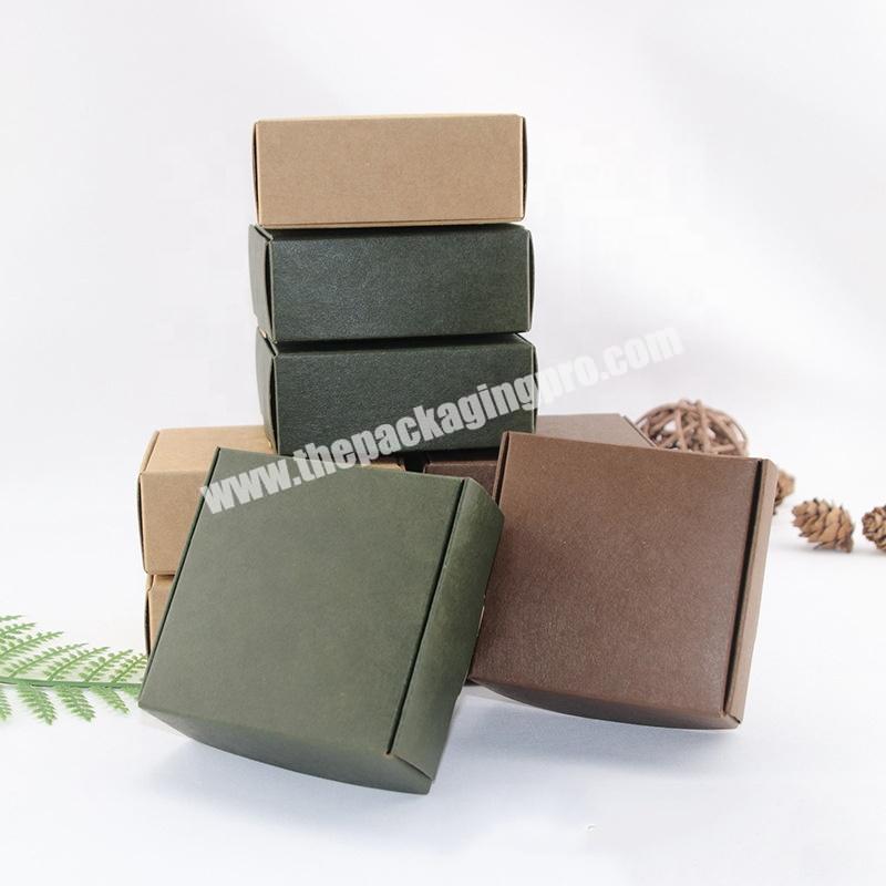Custom cheap craft small kraft soap paper gift packaging box
