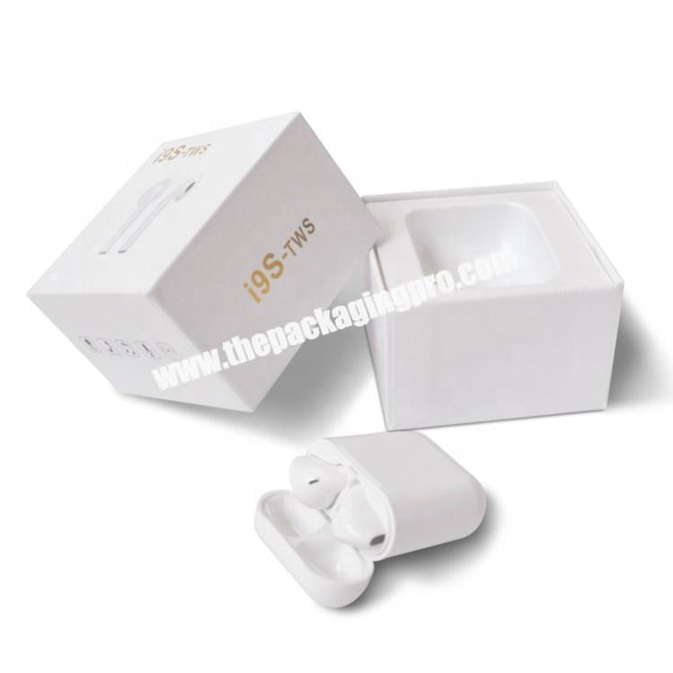 Custom Cheap Design mini Bluetooth Headphone Earphone Packaging Box for airpod with EVA inner