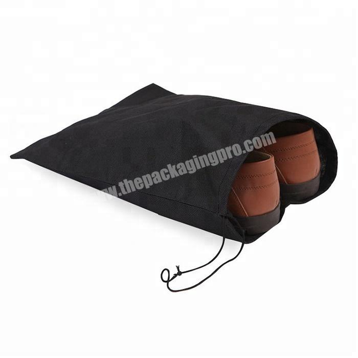 custom cheap eco non woven fabric travel shoe bags travel printed