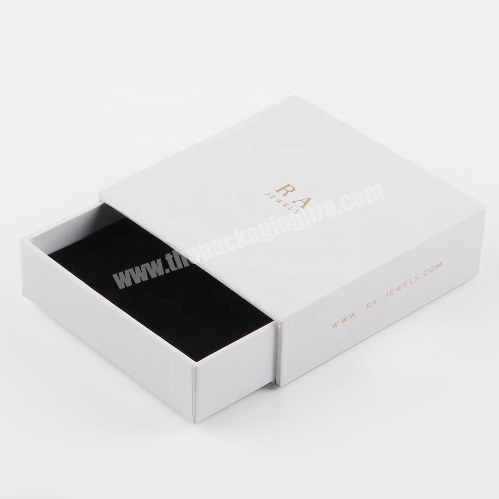 custom cheap white small product packaging box for ring watch