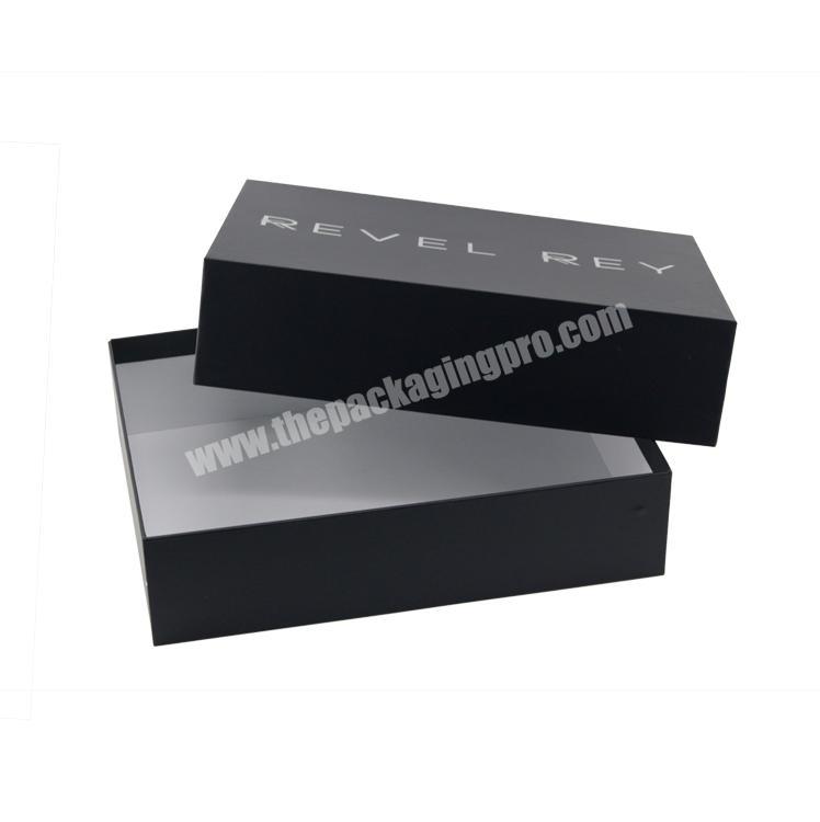 Custom China Black Recyclable Hair Packaging Lid And Base paper Box