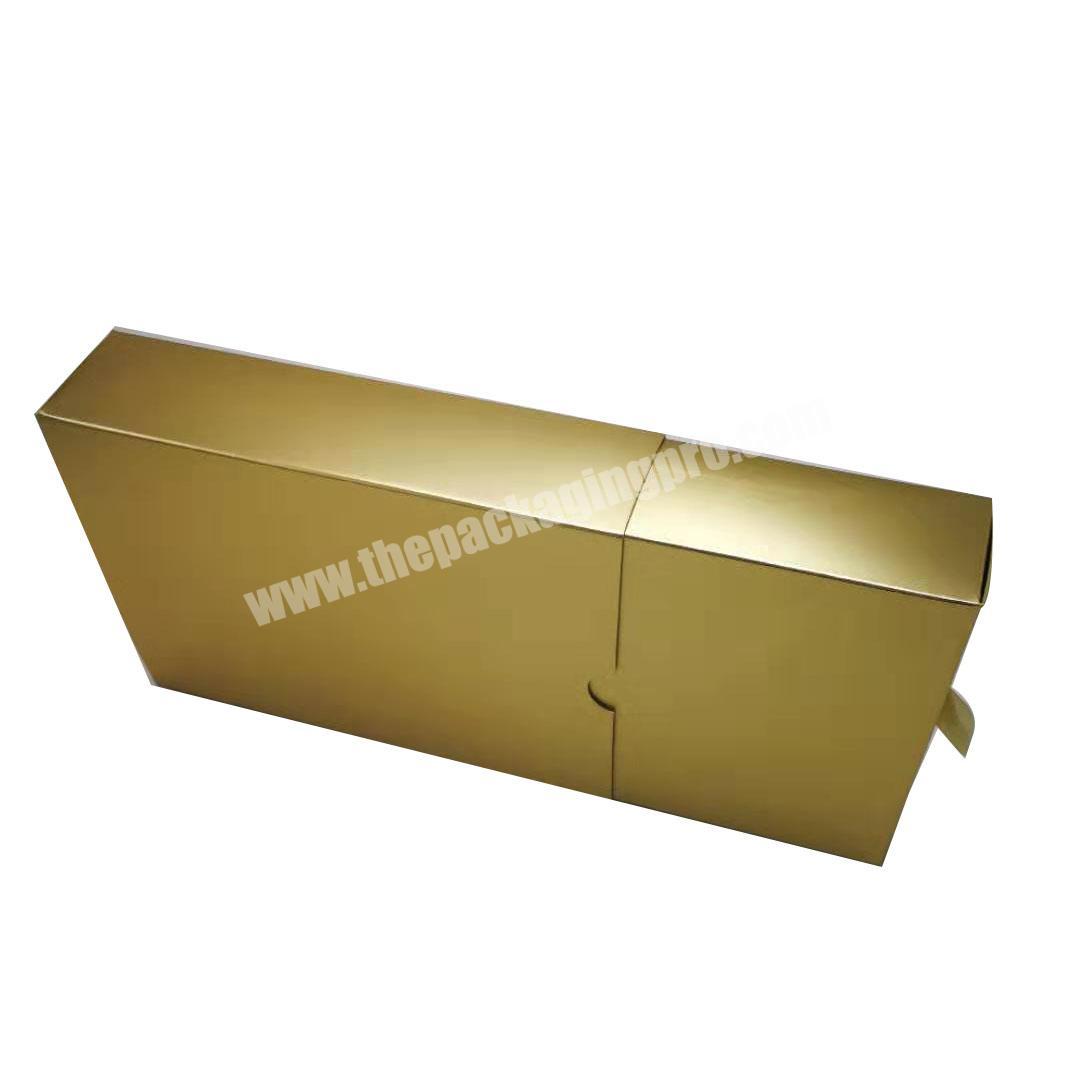 Custom China luxury gold foil paper empty craft boxes for gift pack