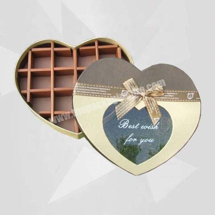 Custom Chocolate Heart Packaging Box For Valentine'S