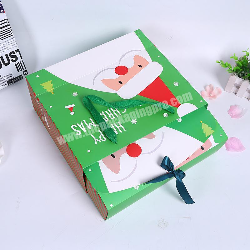 Custom Christmas Children Holiday Portable Gloss Packing Gift Box Set