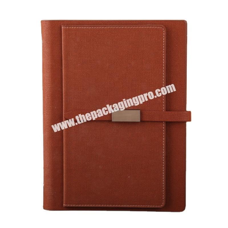Custom Classical Design Pu Leather Luxury Planners And Notebooks B5 Business Organizer Agenda With Front Pocket For Bank