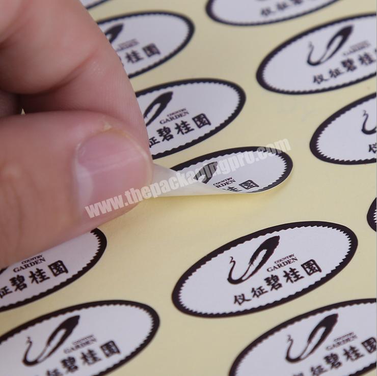custom clear label sticker self adhesive label printing machine sticker printing