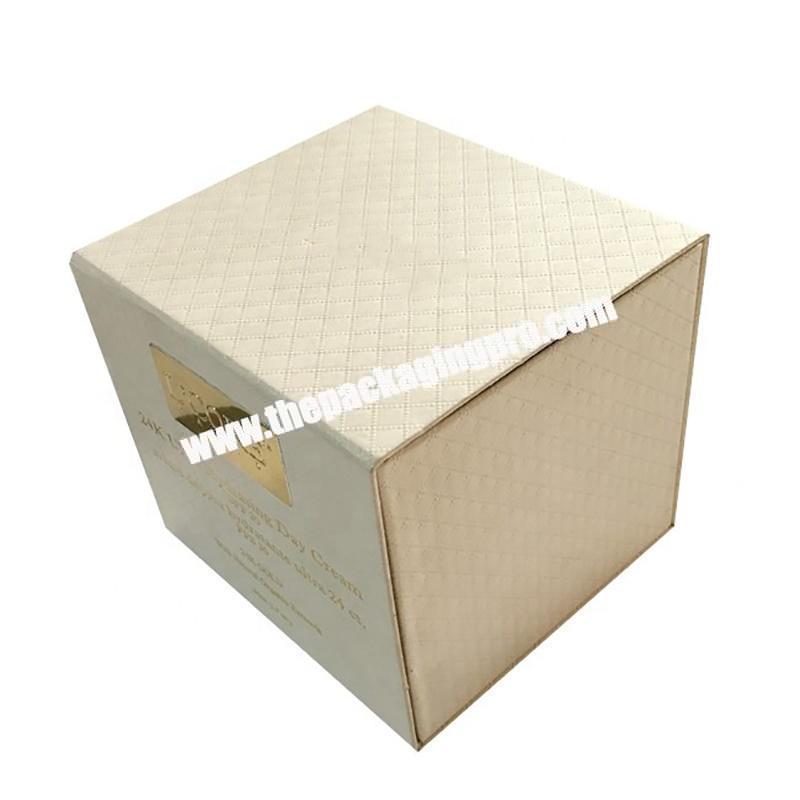 Custom Clear Window Magnetic Flip Paper Cardboard electronic product Box Packaging