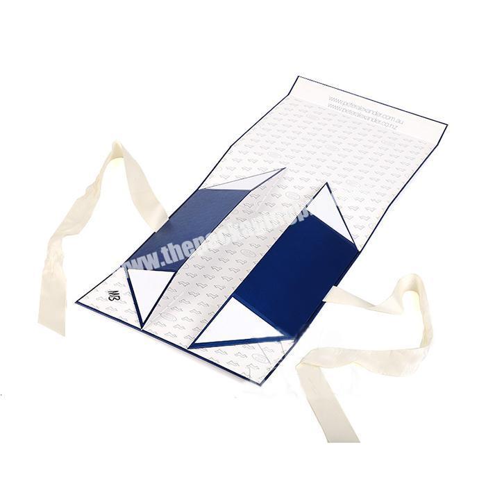 Custom closure box for dress paper packaging gift  box with slik bowknot