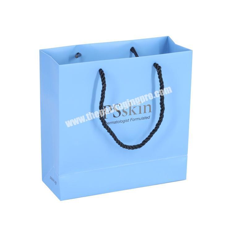 Custom CMYK blue bolsa de regalo al por mayor for embalaje