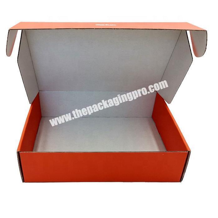 Custom cmyk color printing paper packaging corrugated mailing box in shanghai