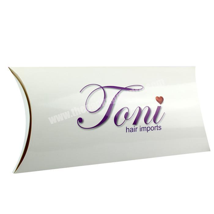 Custom Coated Paper Folding Box Hair Extension Packaging