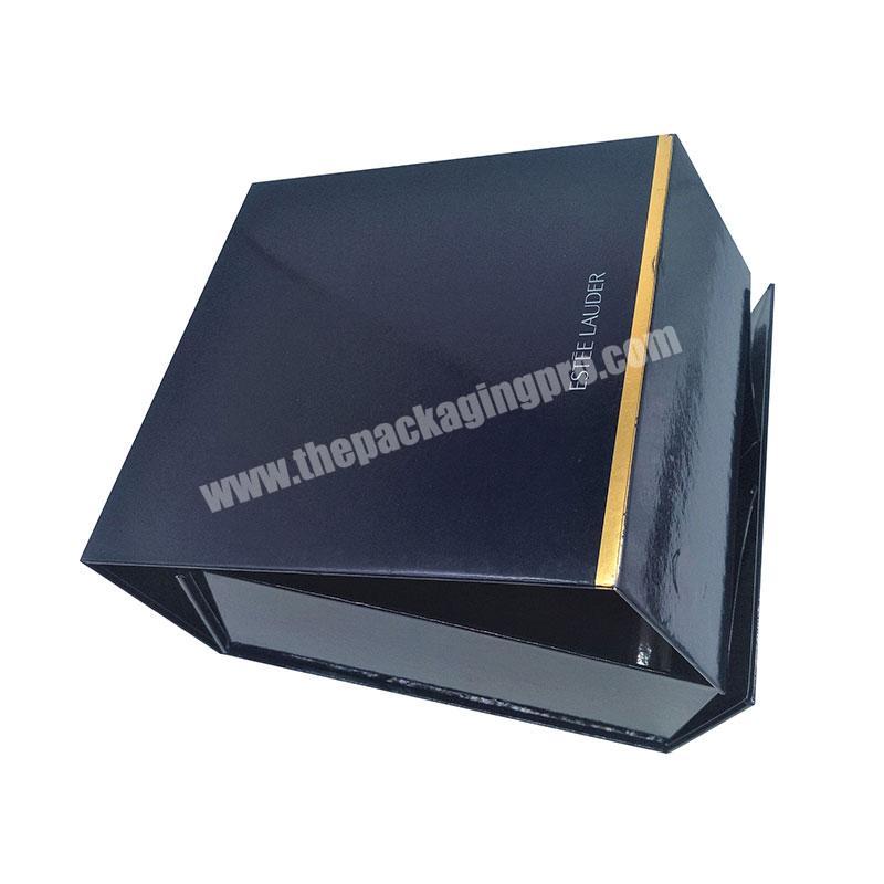 Custom collapsible magnetic foldable rigid paper folding gift box