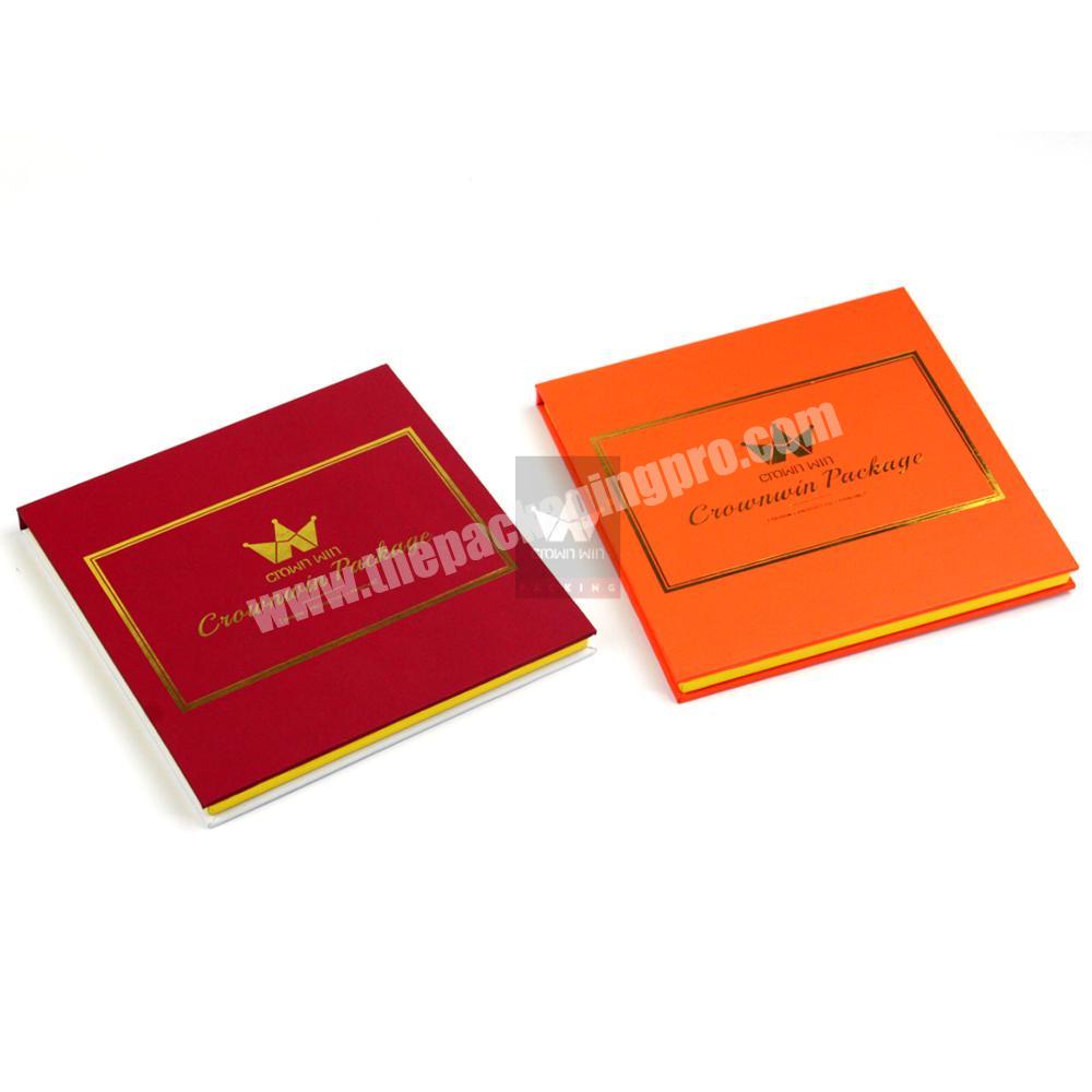 Custom Color Make Up Empty Eyelash Box Packaging Gift Box With Gold Hotstamping Logo