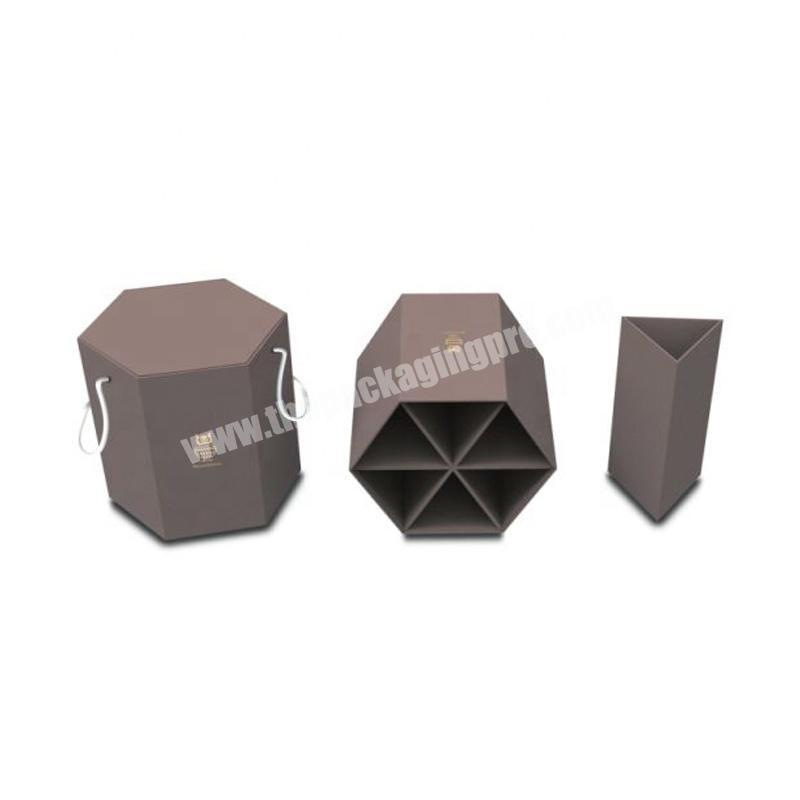 Custom Color Print Cardboard Paper Hexagon Boxes with Insert