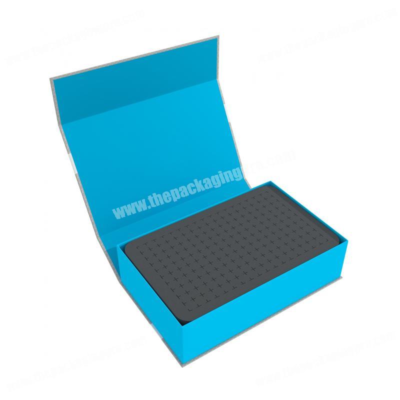 Custom color printing cardboard paper EVA insert packaging gift box