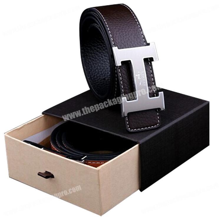 Custom Color Printing Hot Foil Stamping Logo Cardboard Paper Men Belt Gift Box Packaging