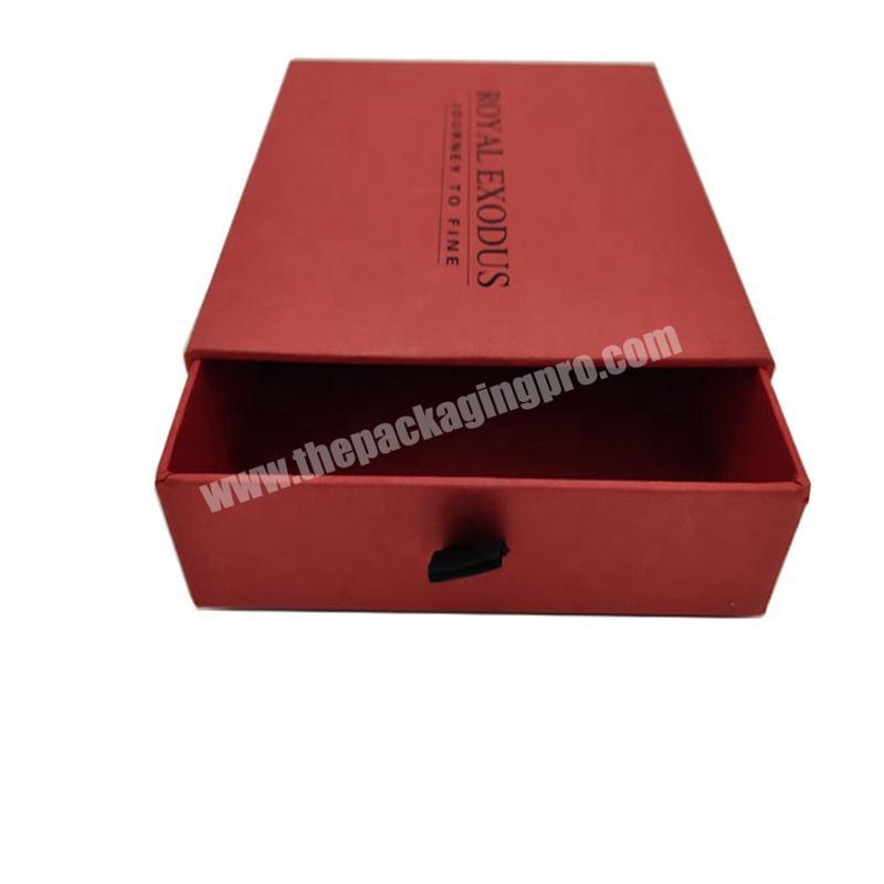 Custom colored paper packaging drawer gift box for jewelry