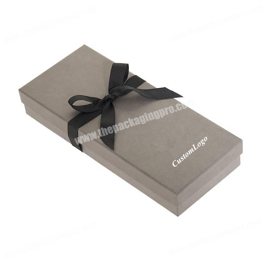 Custom Colored Printing Royal Blue Tie Gift Box Packaging