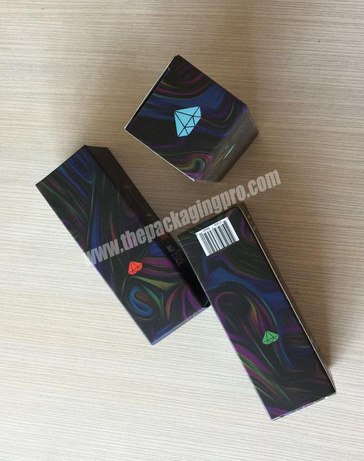 Custom colorful printing 5ml 60ml 100ml 120ml e juice eliquid dropper bottle cardboard packaging box