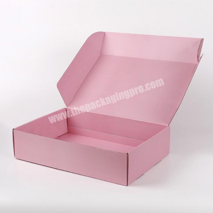 Custom Corrugated Foldable Cardboard Packaging Two Tuck End Shipping Box With Logo