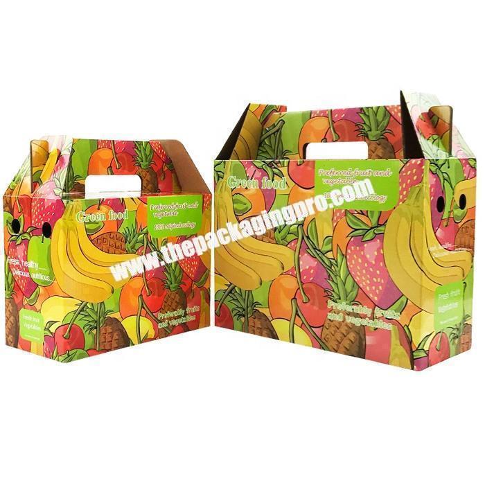 Custom corrugated fresh banana packaging corrugated carton box for export