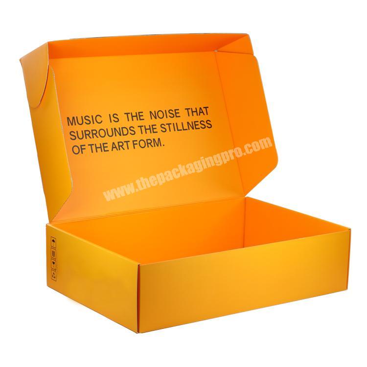 Custom corrugated paper CMYK folding shipping boxes custom logo for packaging