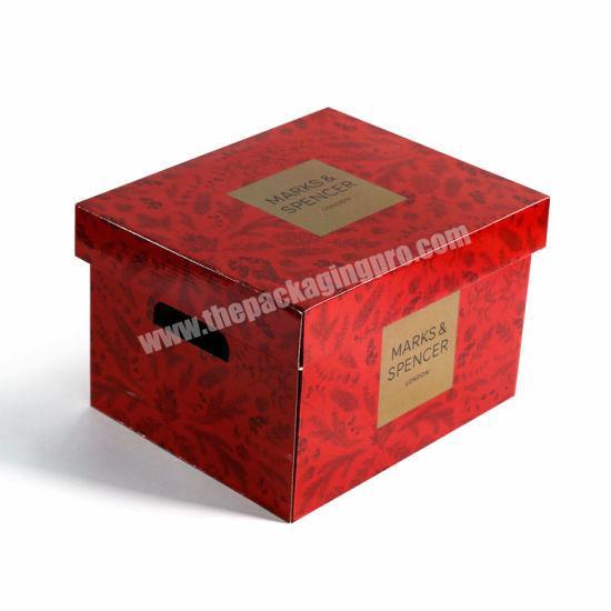 Custom Corrugated Paper Foldable 2PCS Lia And Base Gift Packaging Paper Box