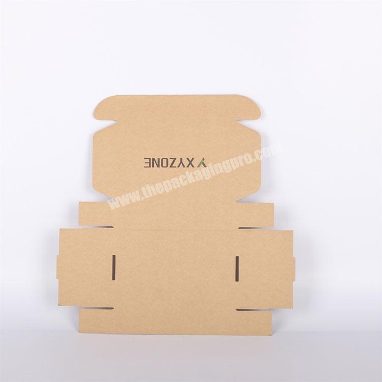 Custom corrugated paper foldable kraft mailer cardboard packaging  box