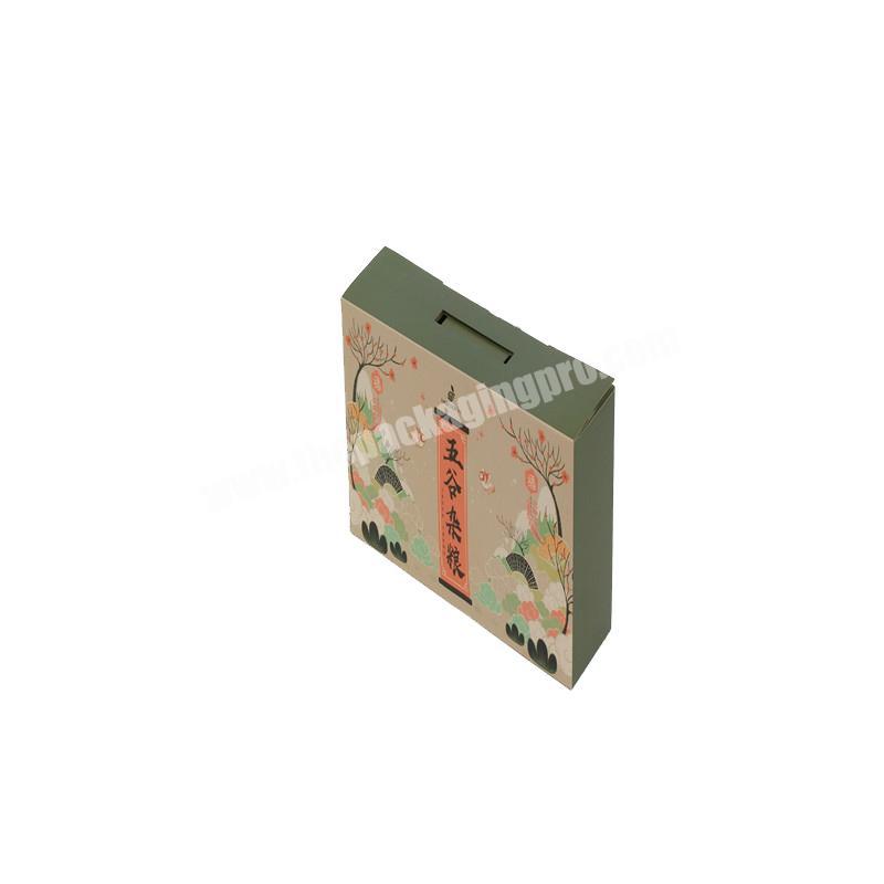 Custom corrugated paper food packaging box for rice with best price