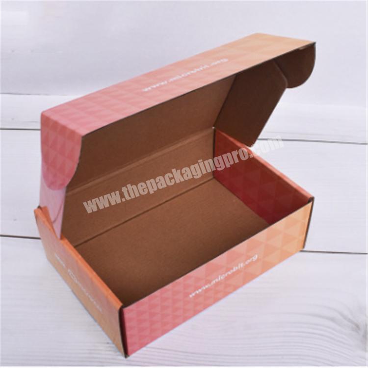 custom corrugated strong long shipping box clothing box