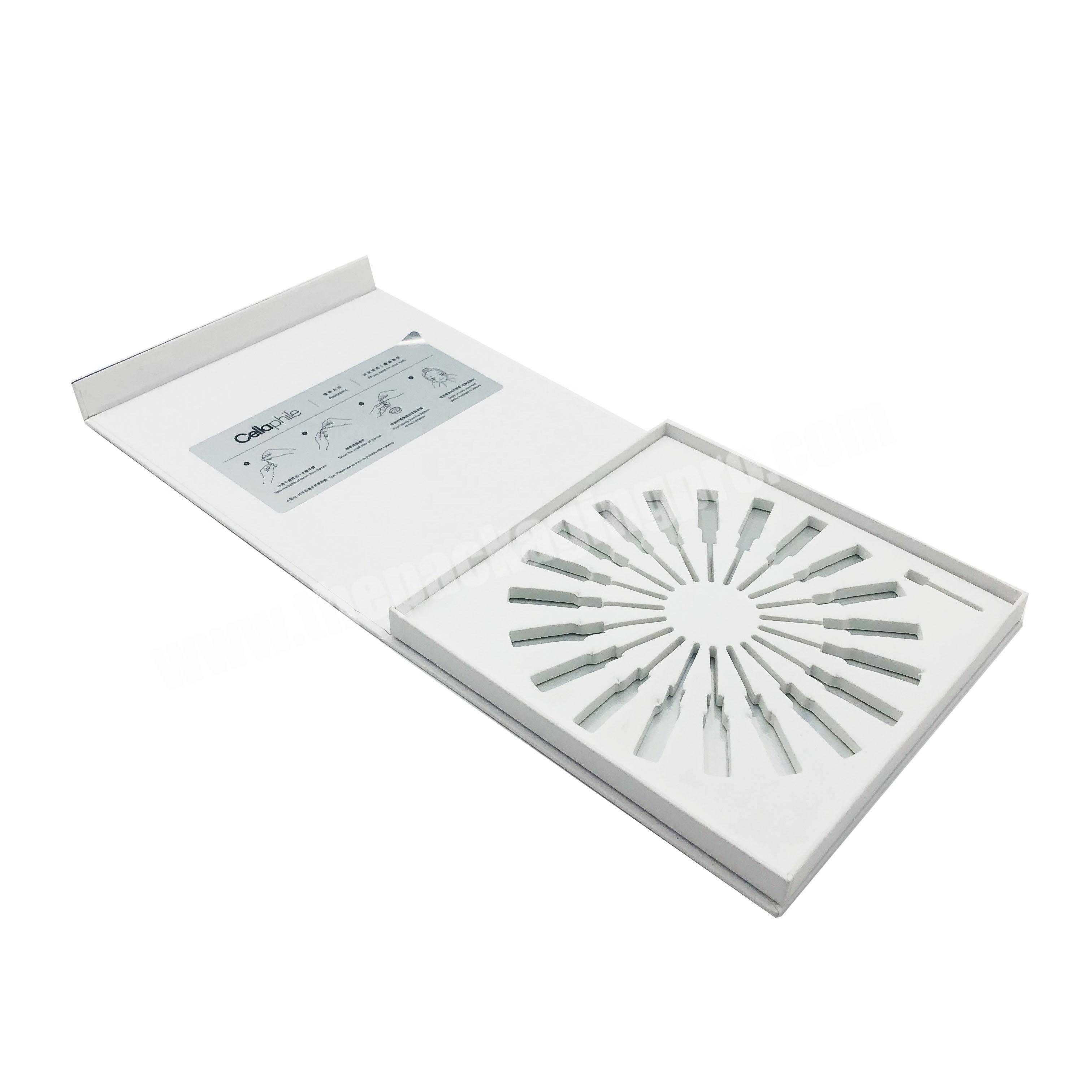 Custom Cosmetic White Magnetic Gift Box Nail Polish Packing Box