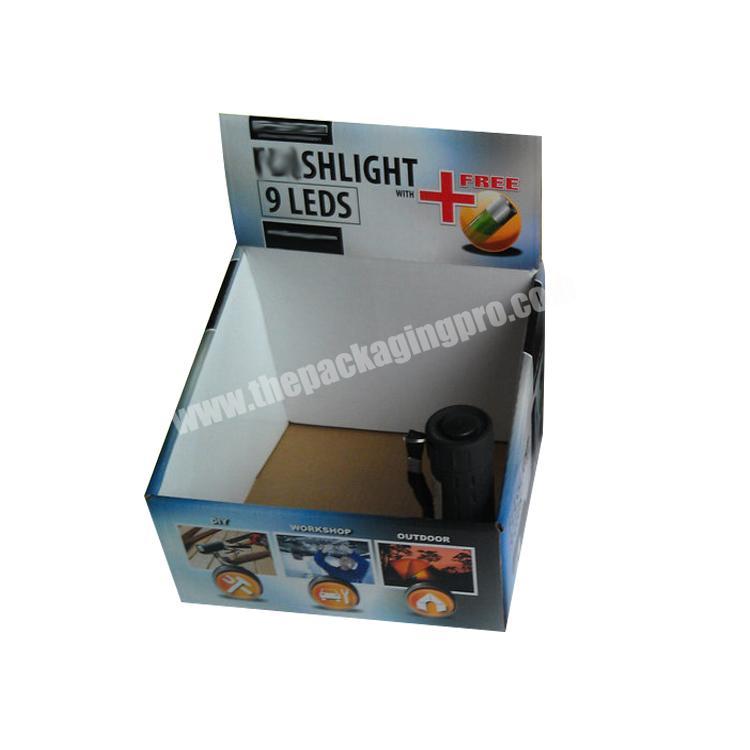 Custom counter paperboard display box shipping corrugated box wholesale cardboard display box