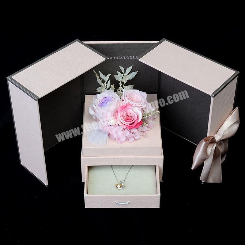 Brand New Flower Design Square 5cm x 5cm Gift Boxes Choice of Colours & Sizes