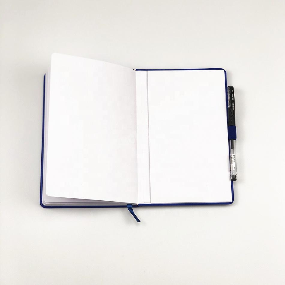 Supplier Custom Debossed Logo Elastic Band Closure A5 PU Hardcover Writing Notebook