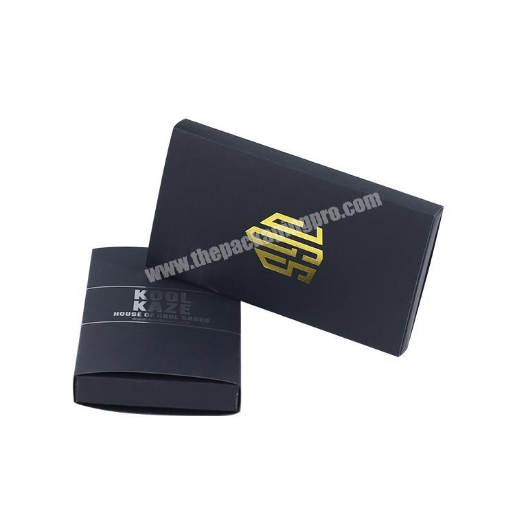 Custom Design Black Mobile Phone Case Paper Packaging Boxes For Packaging