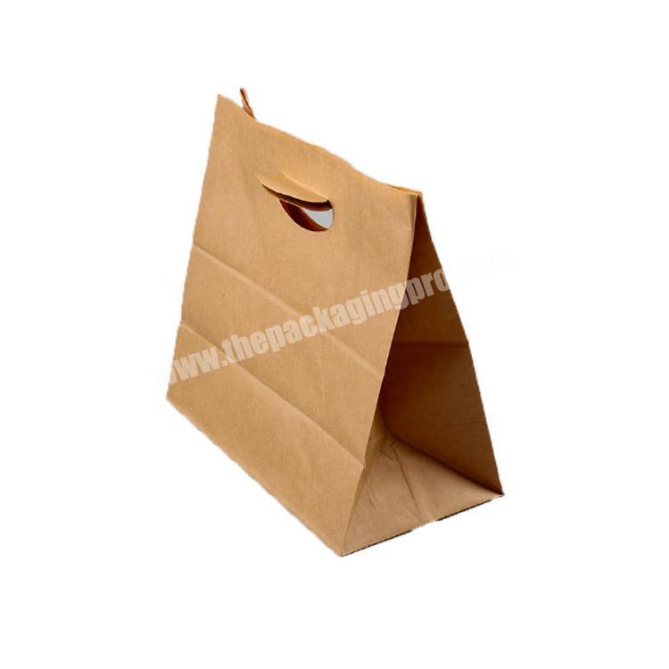 Custom Design Brown Kraft Paper Bag For Shopping Food Packaging Kraft Bags