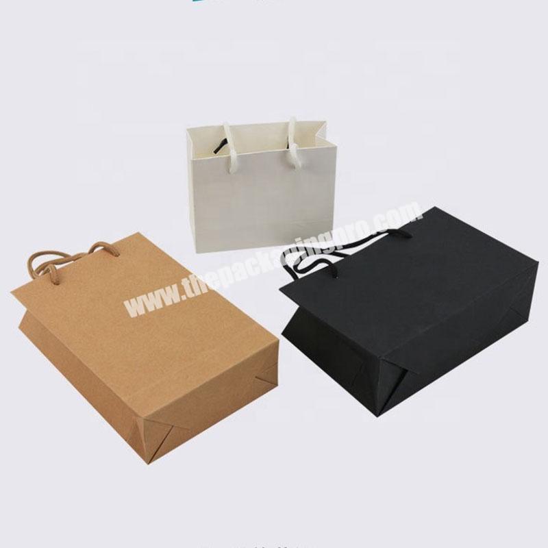 Custom design brown kraft paper bags printing for clothes packing