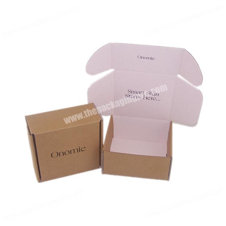 Custom Design Cardboard E-Commerce Boxes - Corrugated Literature Skincare Beauty Products Mailer Box