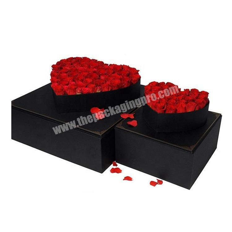 Custom Design Cardboard Paper Packaging Preserved Flower Rose Gift Box