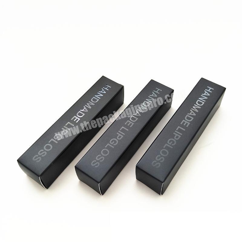 Custom Design CMYK Eco Friendly Cosmetic Lip Gloss Lipstick Paper Packaging Box