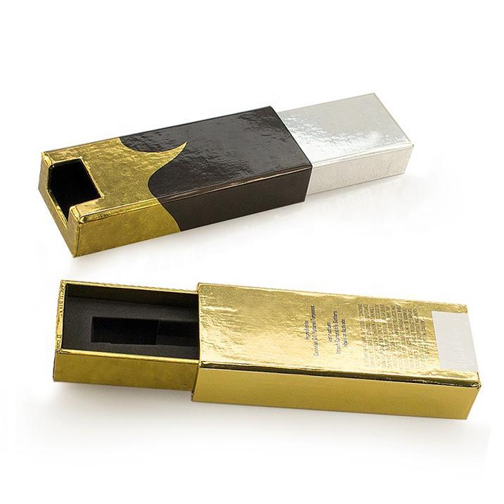 Custom Design Cmyk Printing Lip Gloss Packaging Drawer Lipgloss Box