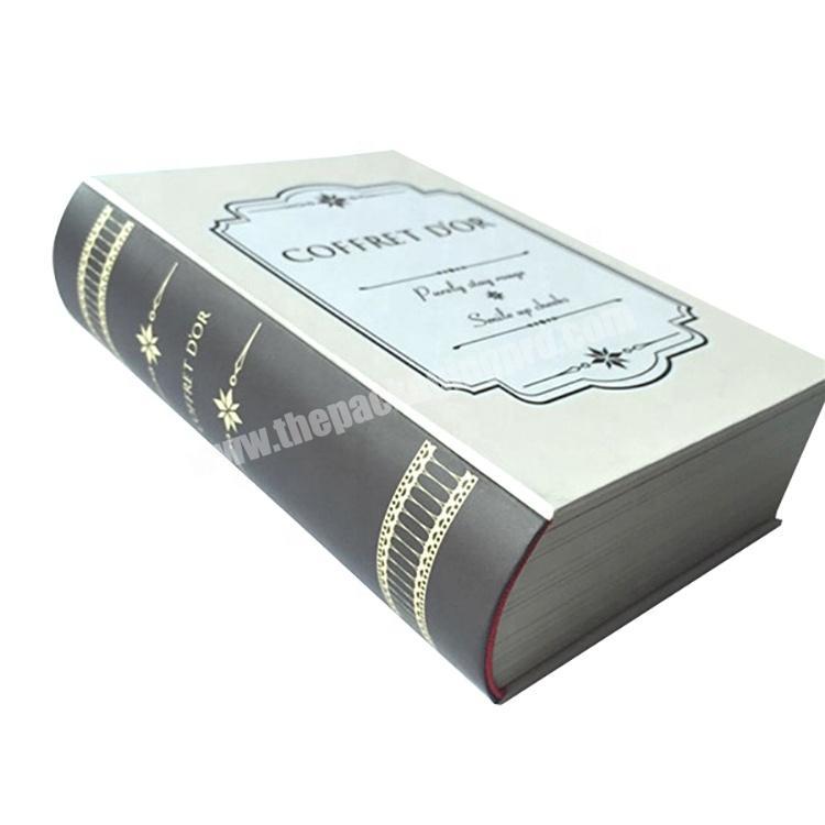 Custom Design Cosmetic Cardboard Paper Packaging Book Shape Gift Box