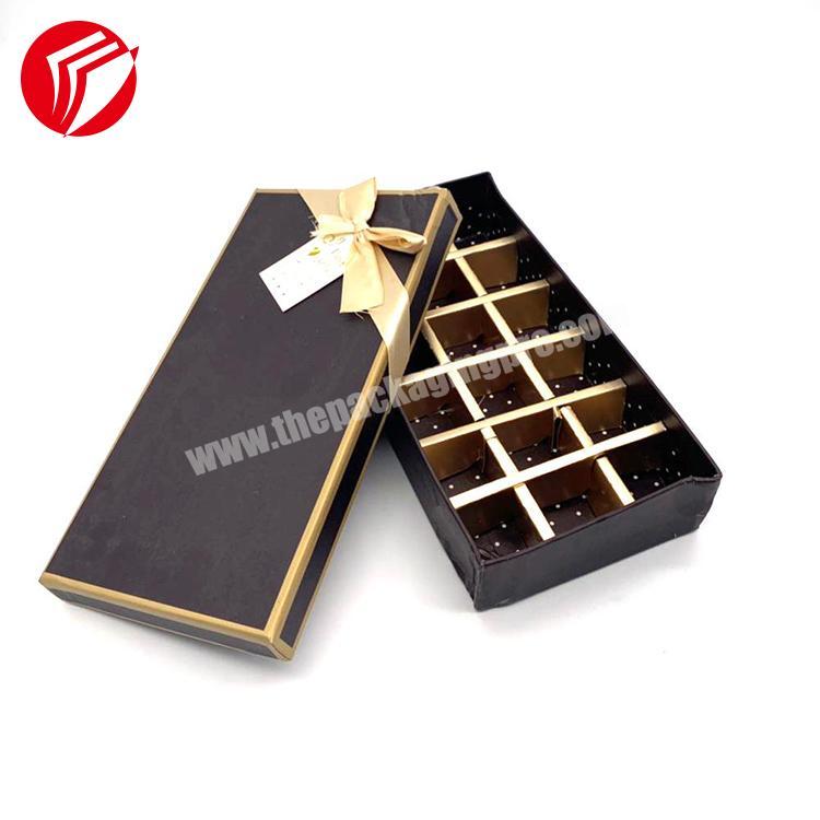 Custom design eco-friendly package boxes paper luxury fancy chocolate boxes packaging