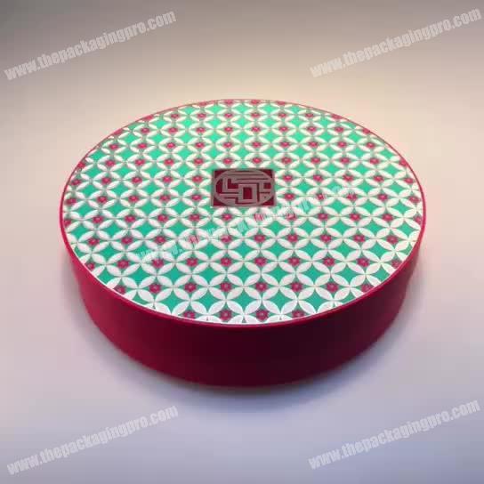 Custom Design High Quality Round gift Mooncake Box
