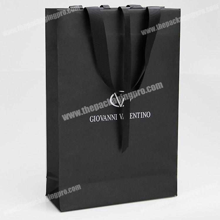Custom design logo gift bags high end paper shopping gift bags