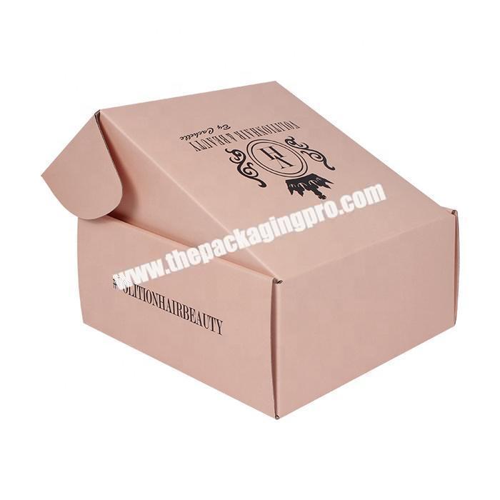 Custom design logo printed corrugated paper mailer box for shipping