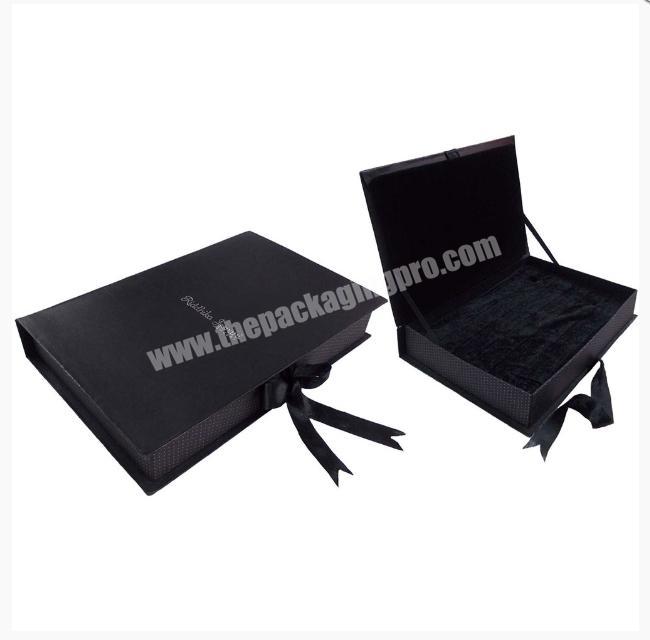 custom design luxury box black packaging