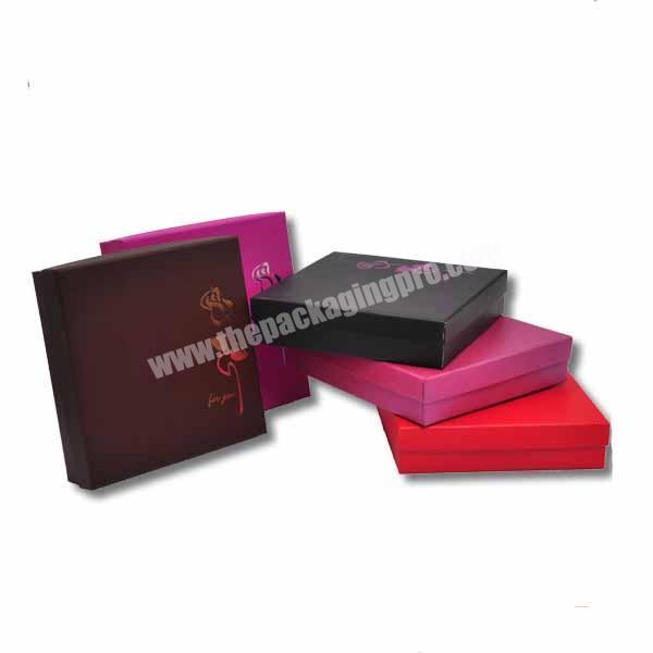 Custom design necklace box packaging with logo printing